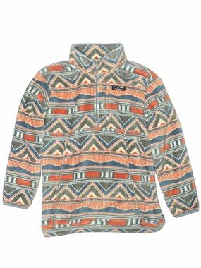Southern Marsh Fleece Pullover - Navy, Orange, Light Blue